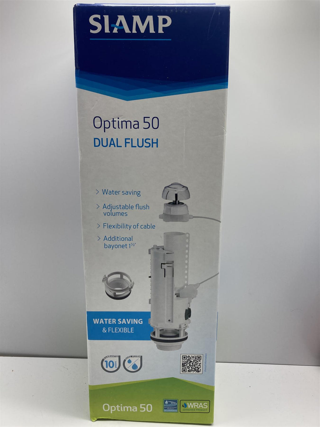 SIAMP OPTIMA 50 UNIVERSAL DUAL FLUSH CABLE VALVE & PUSH BUTTON 32500210