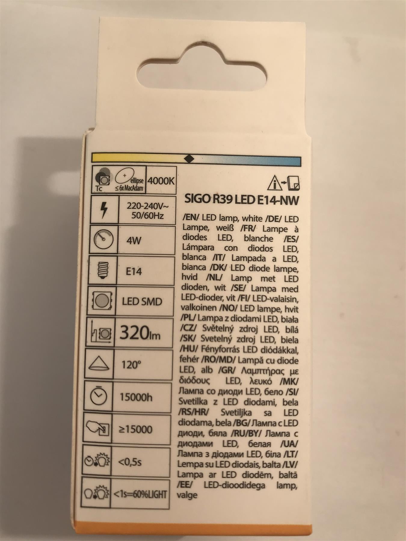 Kanlux Sigo E39 LED 4W E14-NW 320lm 4000k Natural White 22734