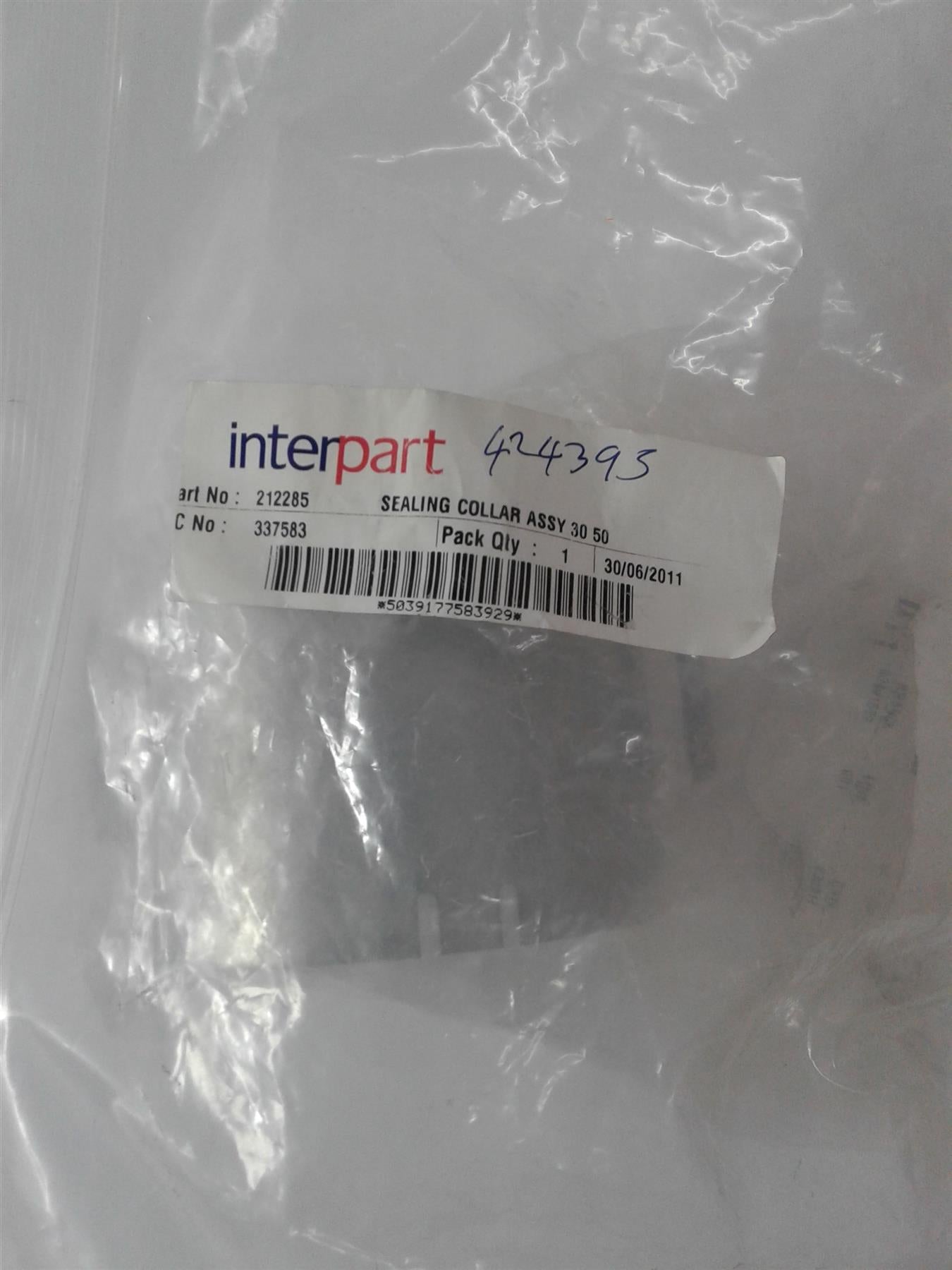 NEW BAXI  POTTERTON SEALING COLLAR ASSY 212285