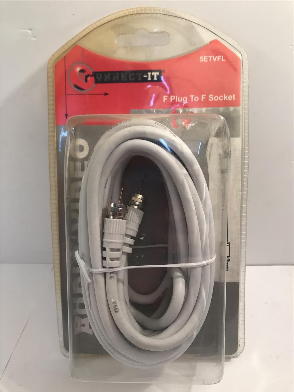 Connect-It F Plug to F Socket  5m Lead   5ETVFL