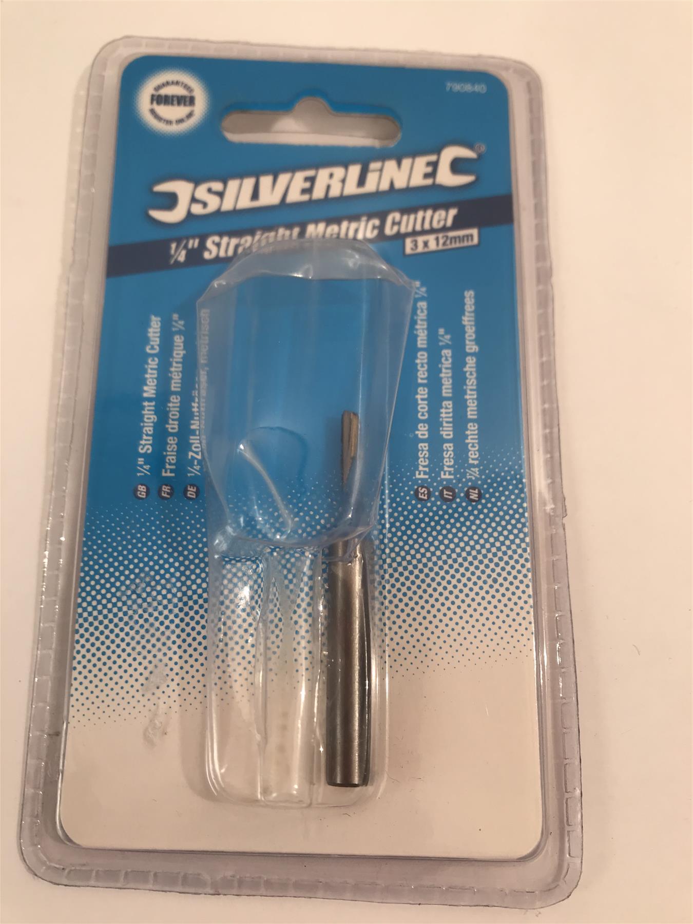 Silverline 1/4" Straight Metric Cutter 3 x 12mm 790840