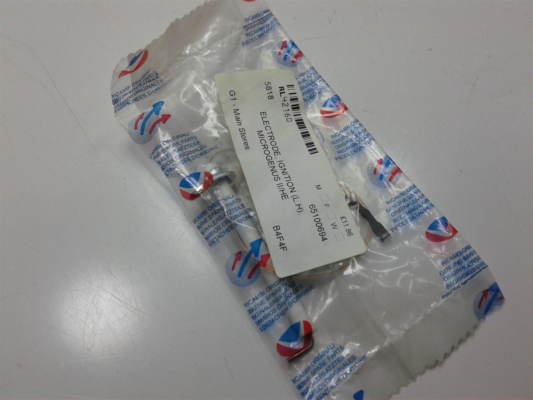 Ariston Microgenus Ignition Electrode LH 65100694 New