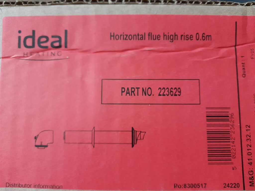 Ideal 223629 horizontal flue terminal high rise 0.6M