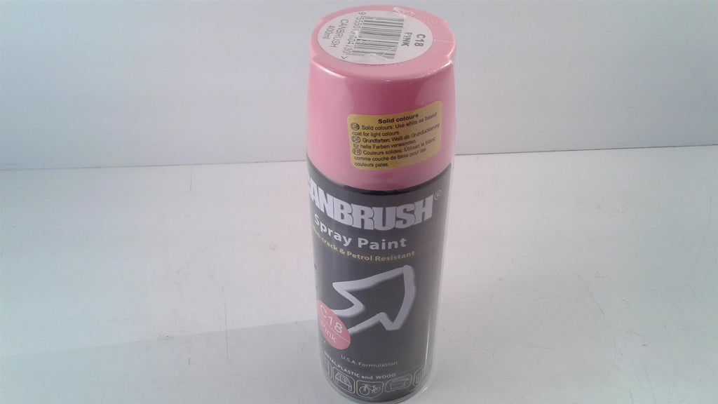 Canbrush Spray Paint C18 Pink for metal, plastic and wood
