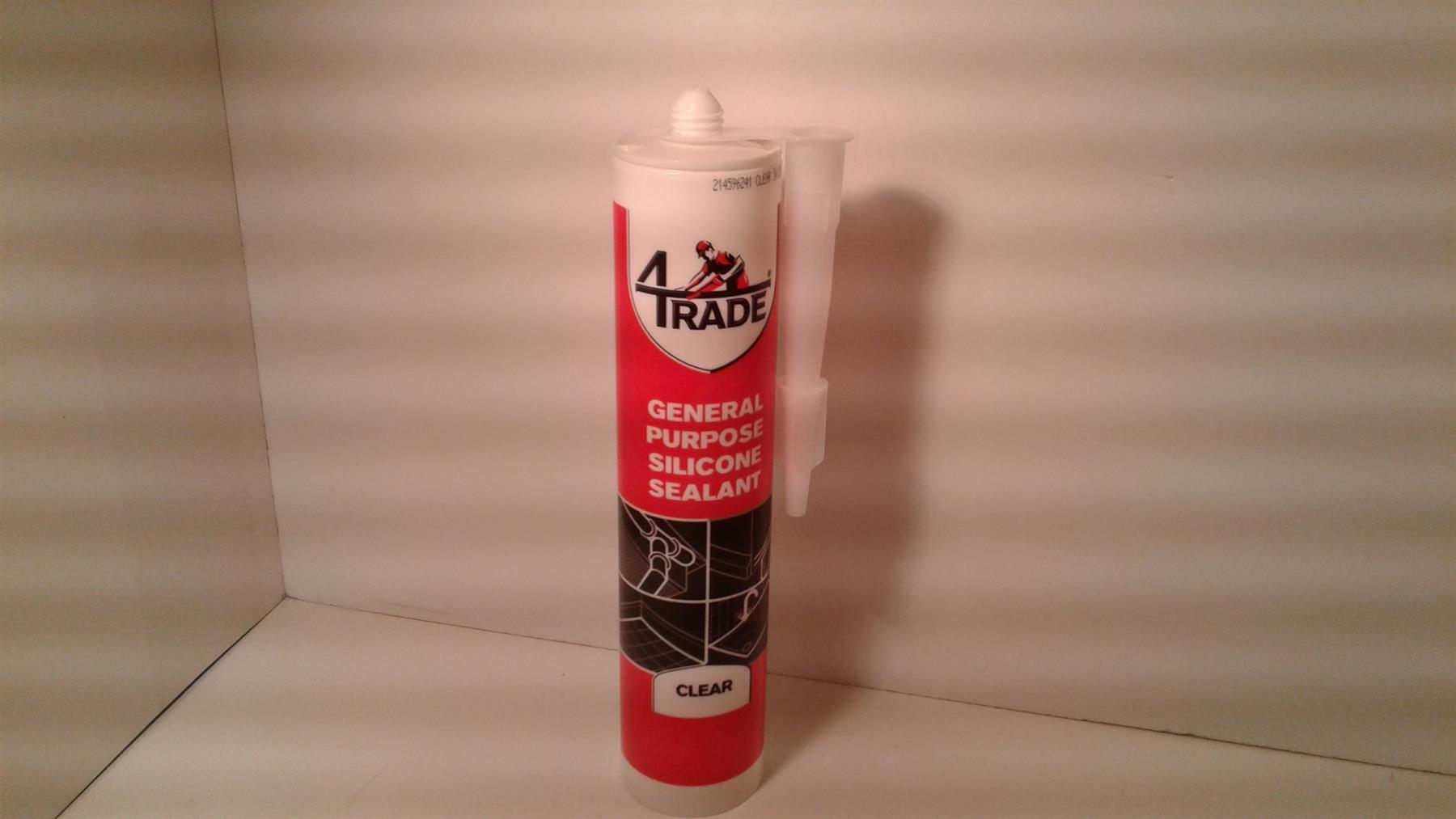 4Trade General Purpose Silicone Sealant Clear 310ml