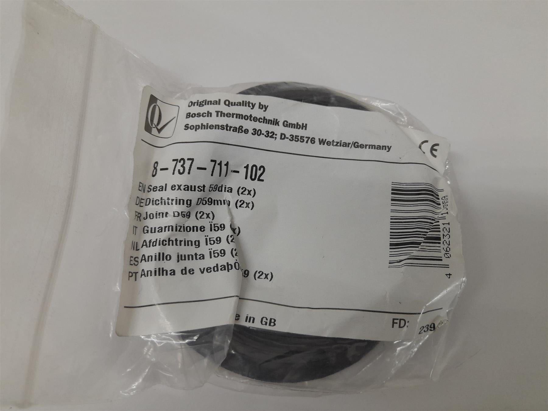 WORCESTER EXHAUST SEAL 59MM (2x) 8737711102