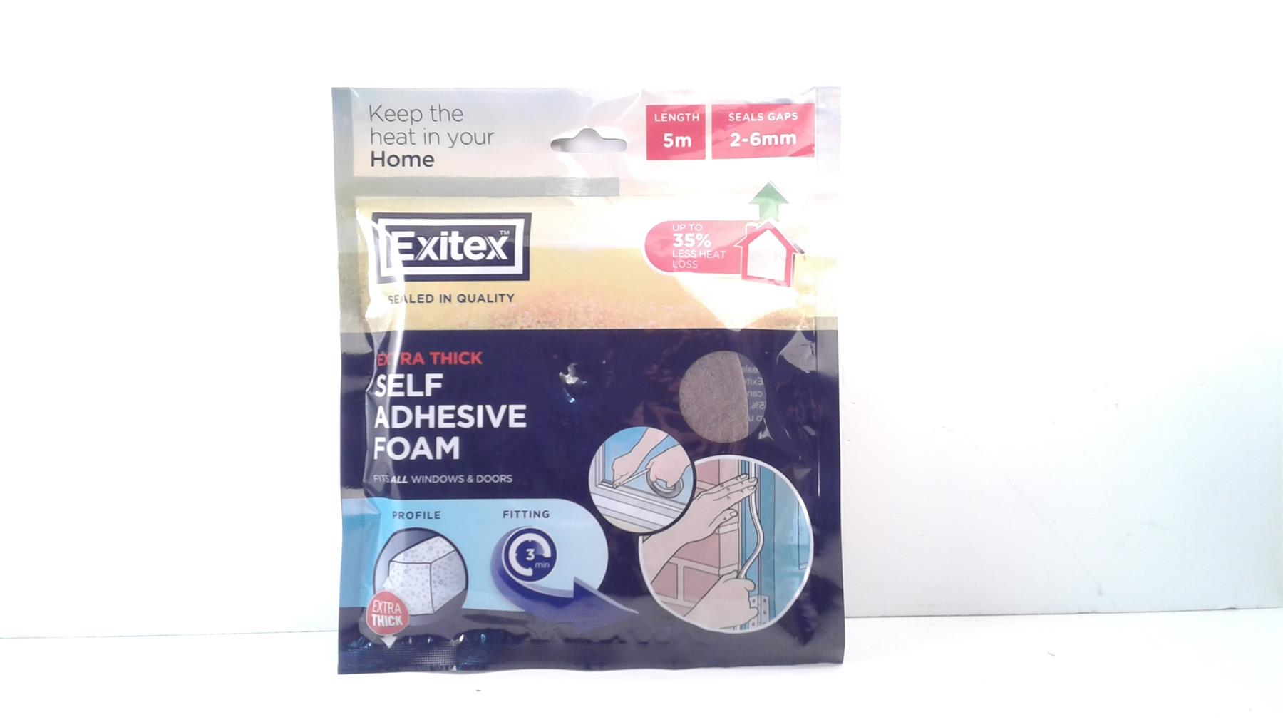 Extra Thick Exitex Self Adhesive Foam -  Brown (Gap 2-6mm)