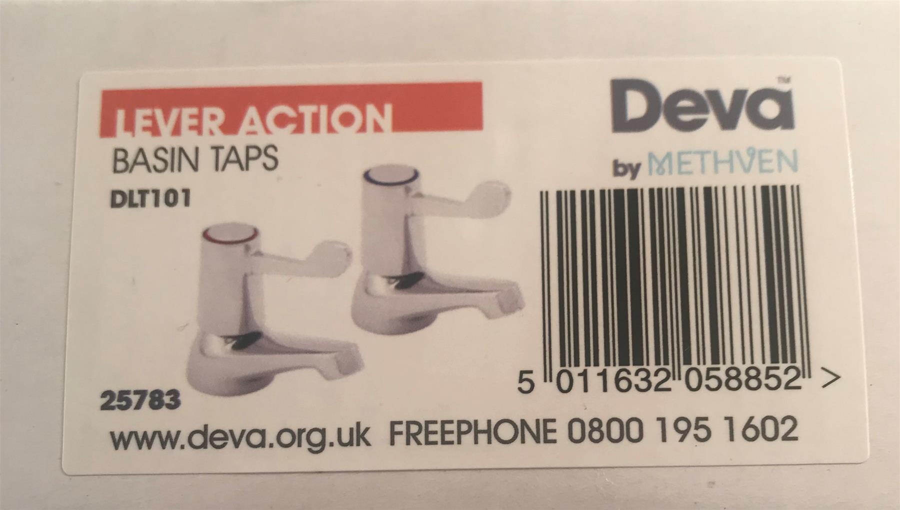 Deva DLT101 Lever Action Basin Tap