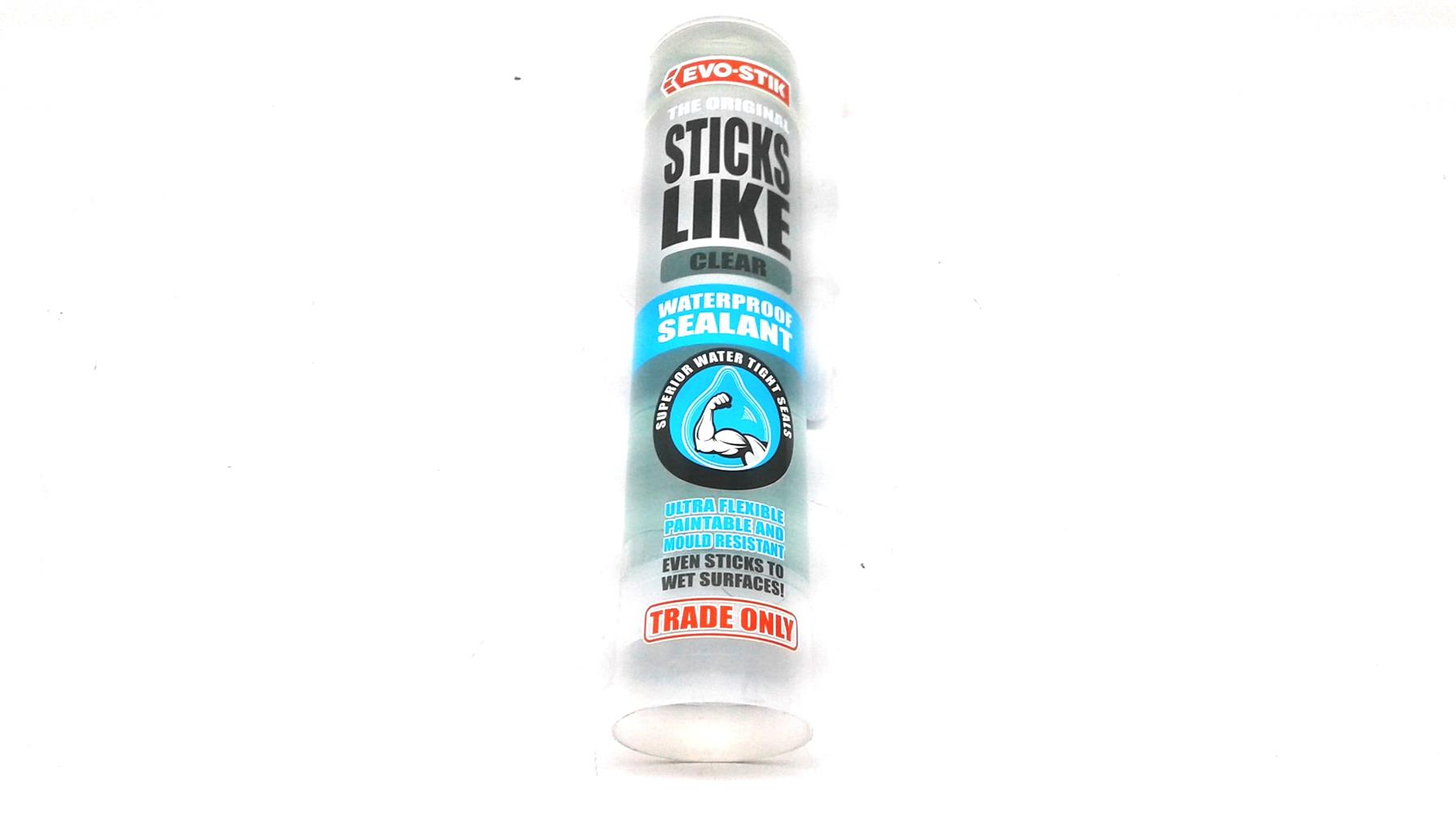 .Evo-Stik Sticks Like Waterproof Sealant Clear 290ml