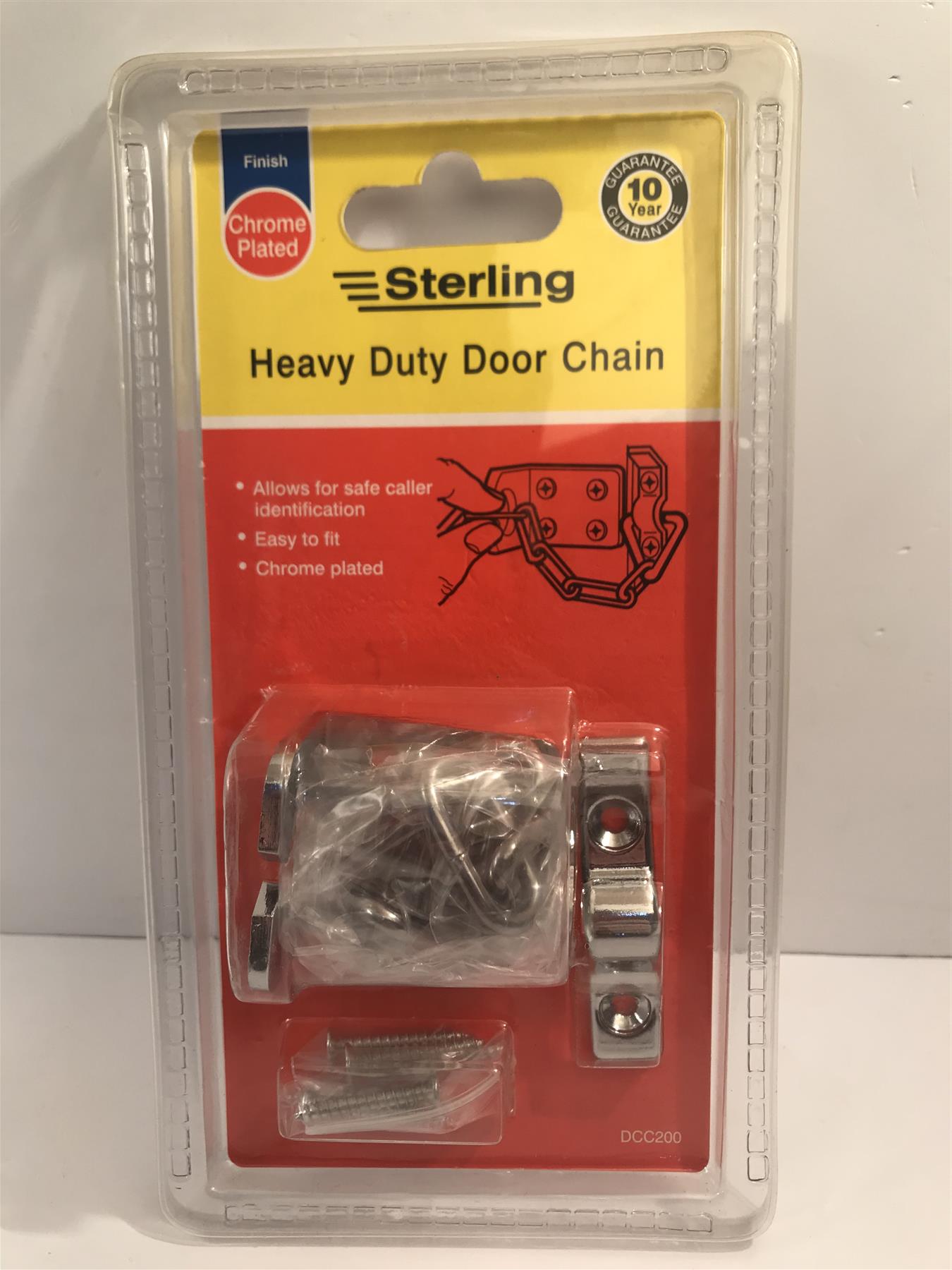 Sterling DCC200 Heavy Duty Chrome Plated Door Chain
