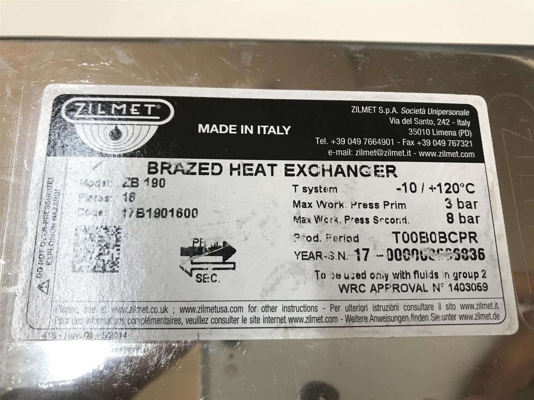 New Chaffoteaux 61302409-01 Heat Exchanger