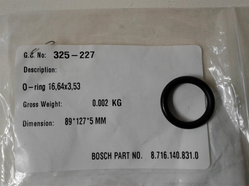 NEW WORCESTER HIGHFLO O RING 16.64X3.53 87161408310 (89X127X5mm)