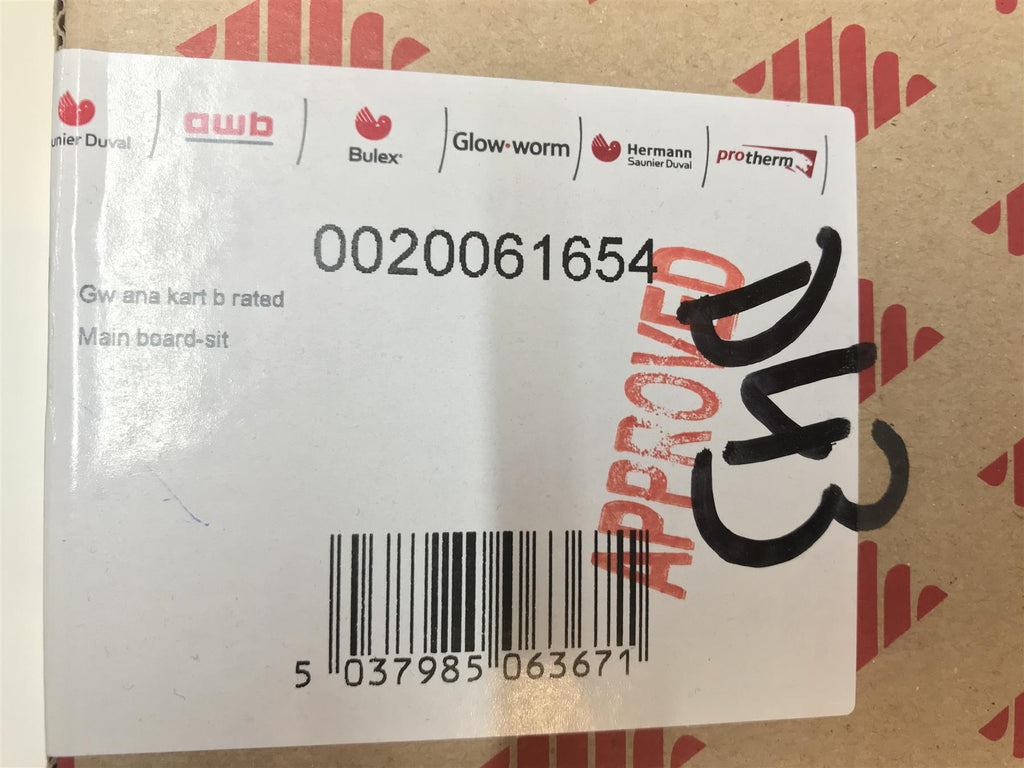 New Glowworm 0020061654 PCB