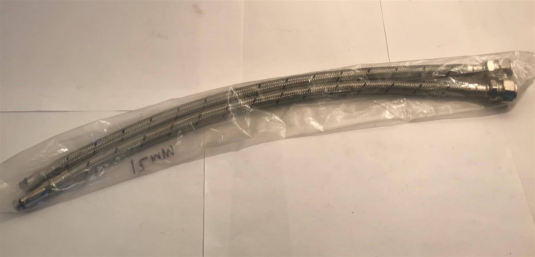 Monobloc Tap Tail Connector Flexi Hose M10 x 15mm x 500mm Compression