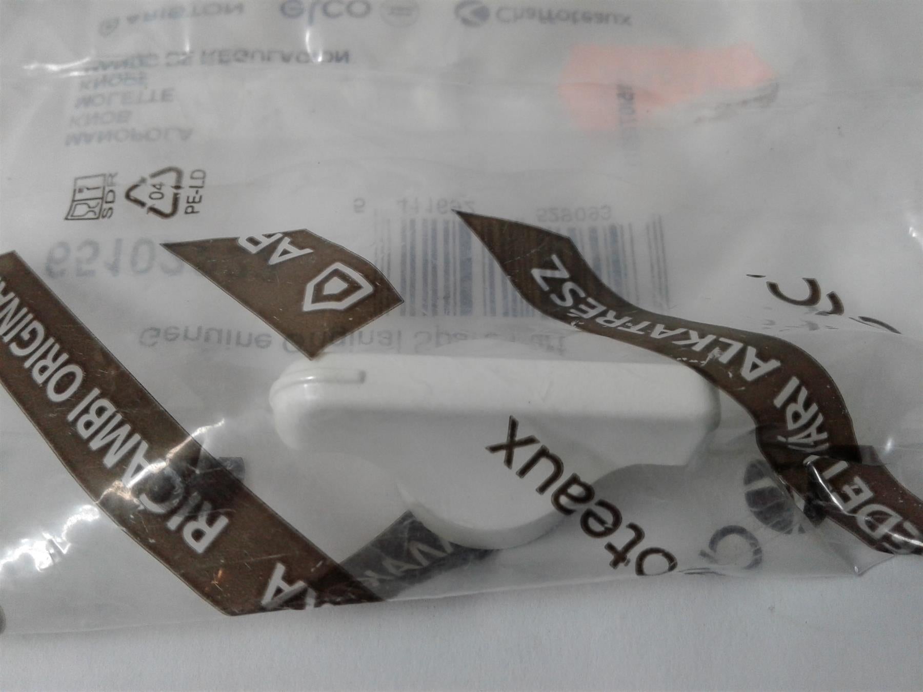 NEW Ariston ACO 27/32 MFFI & RFFI Knob 65102222 (DIAL) WHITE