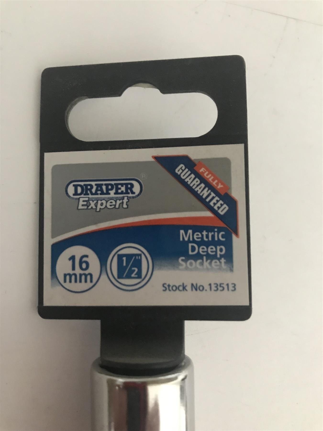 Draper 13513 Expert 16mm 1/2" Drive Deep Socket