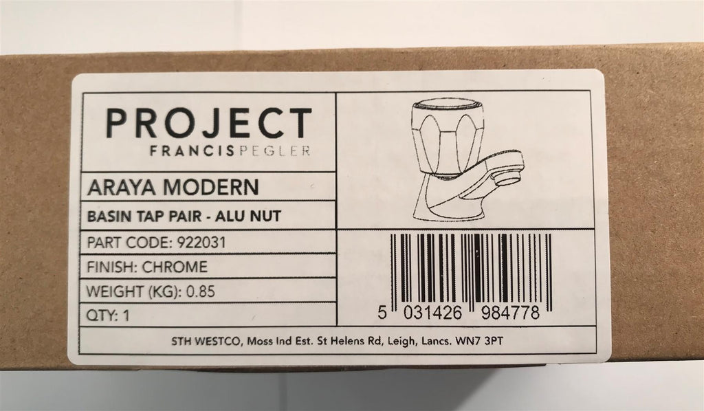 Francis Pegler Araya Modern 922031 Basin Tap Pair