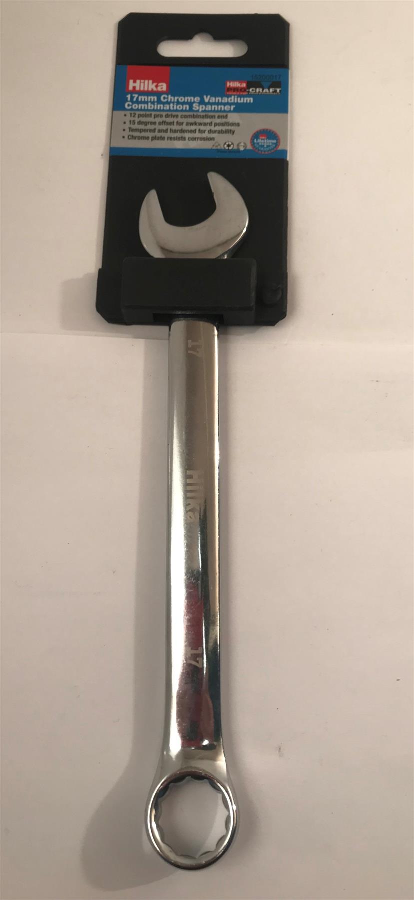 Hilka 17mm Chrome Vanadium Combination Spanner 15200017