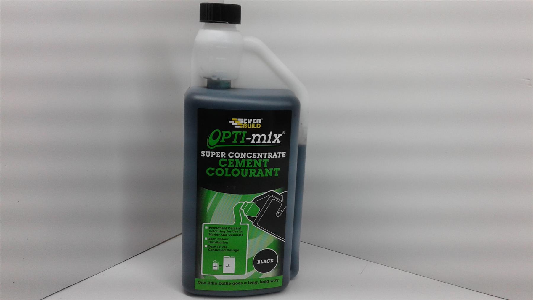 Everbuild Opti-Mix Cement Colourant Super Concentrated, Black, 1 Litre