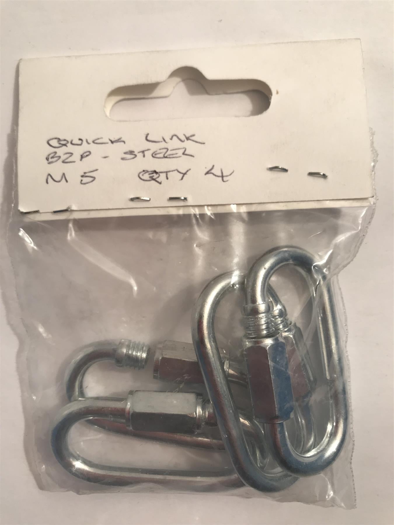 Quick Link M5 BZP Steel (Pk 4)