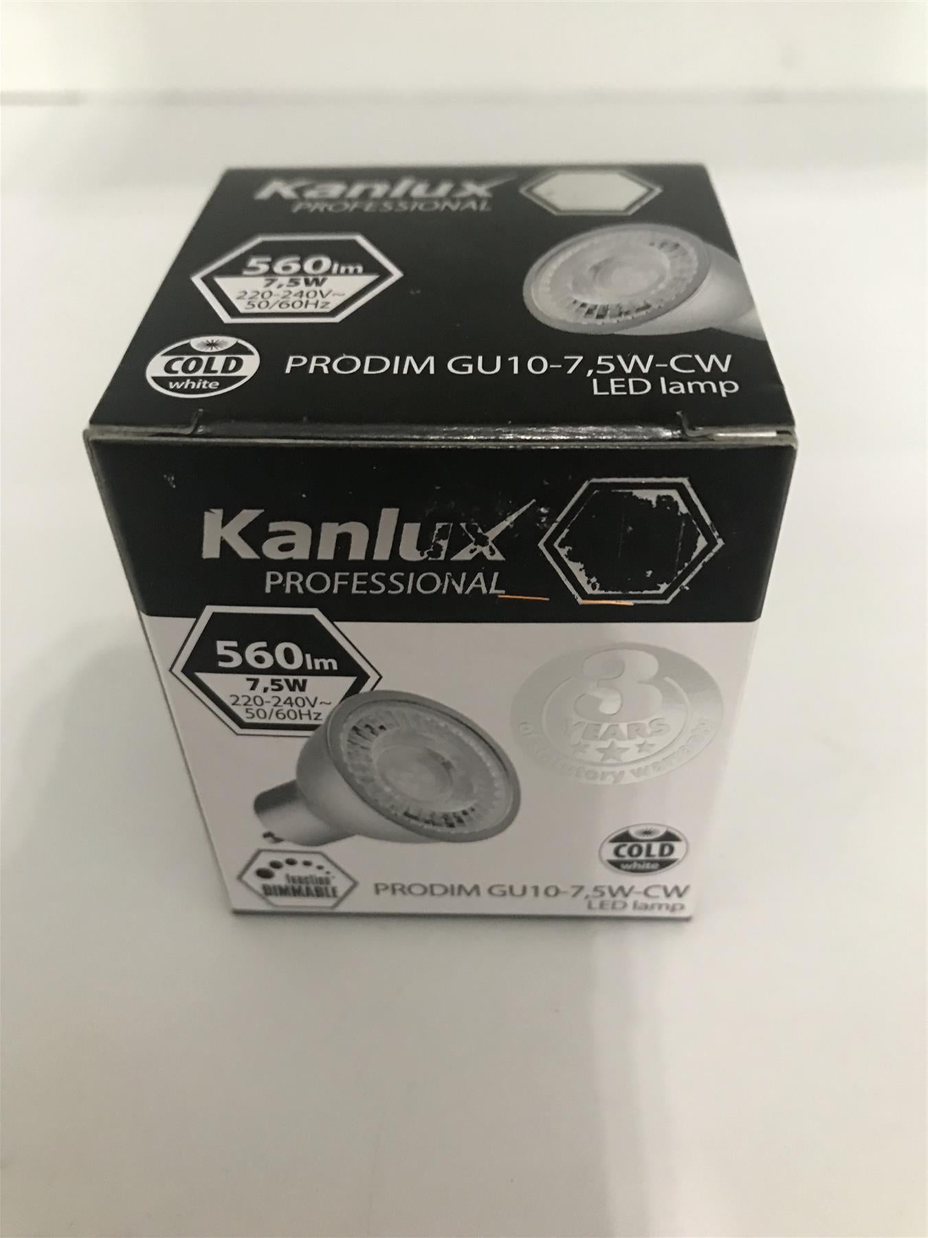 Kanlux PRODIM 7.5W GU10 6500k 560lm LED Bulb Cold White  24662