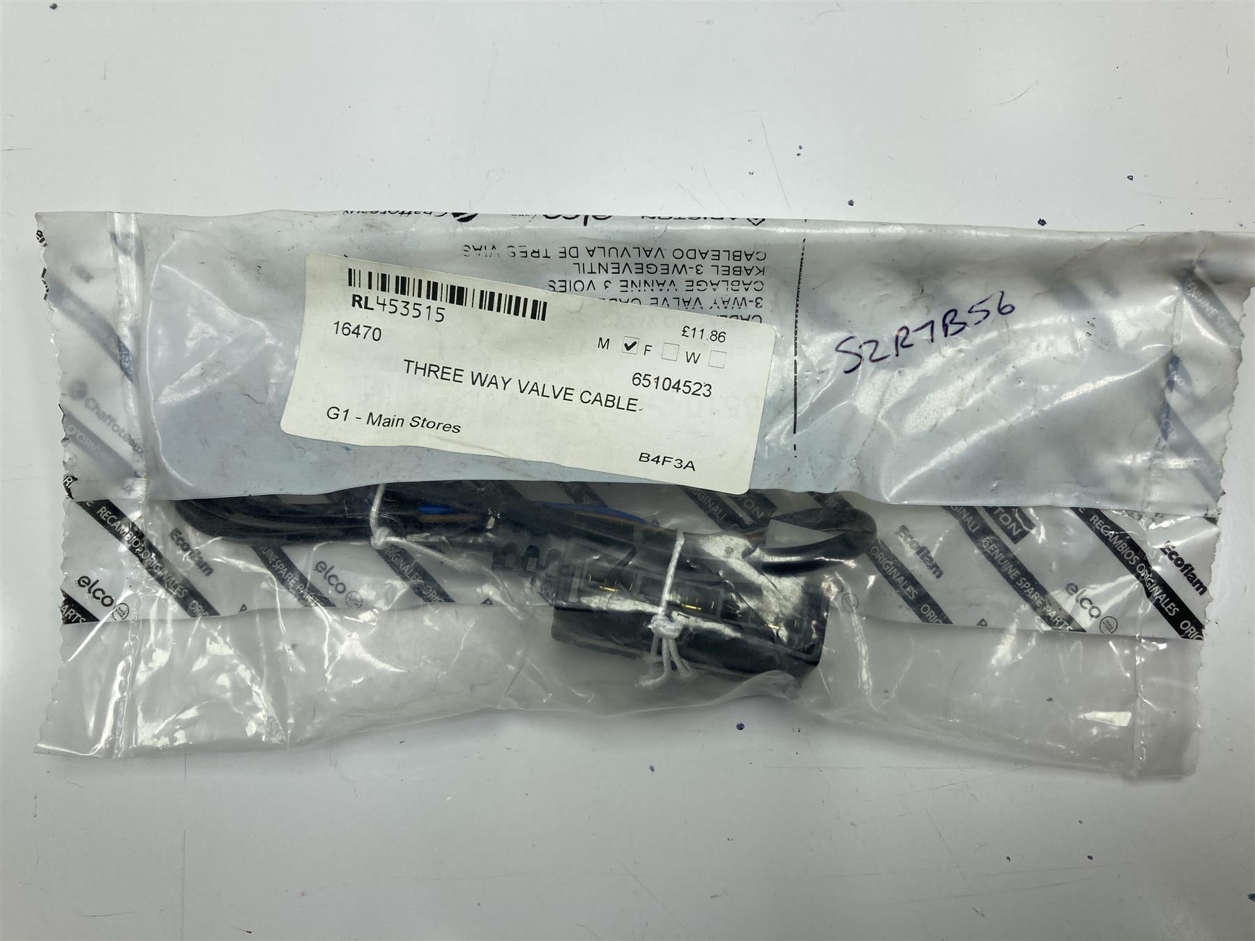 ARISTON THREE WAY VALVE CABLE 65104523