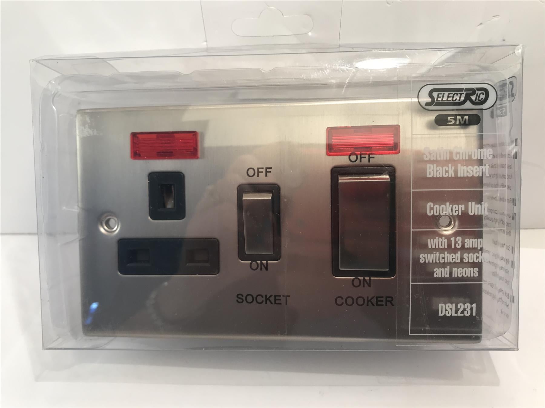 SATIN CHROME BLACK INSERT COOKER UNIT 13A SKT DSL231