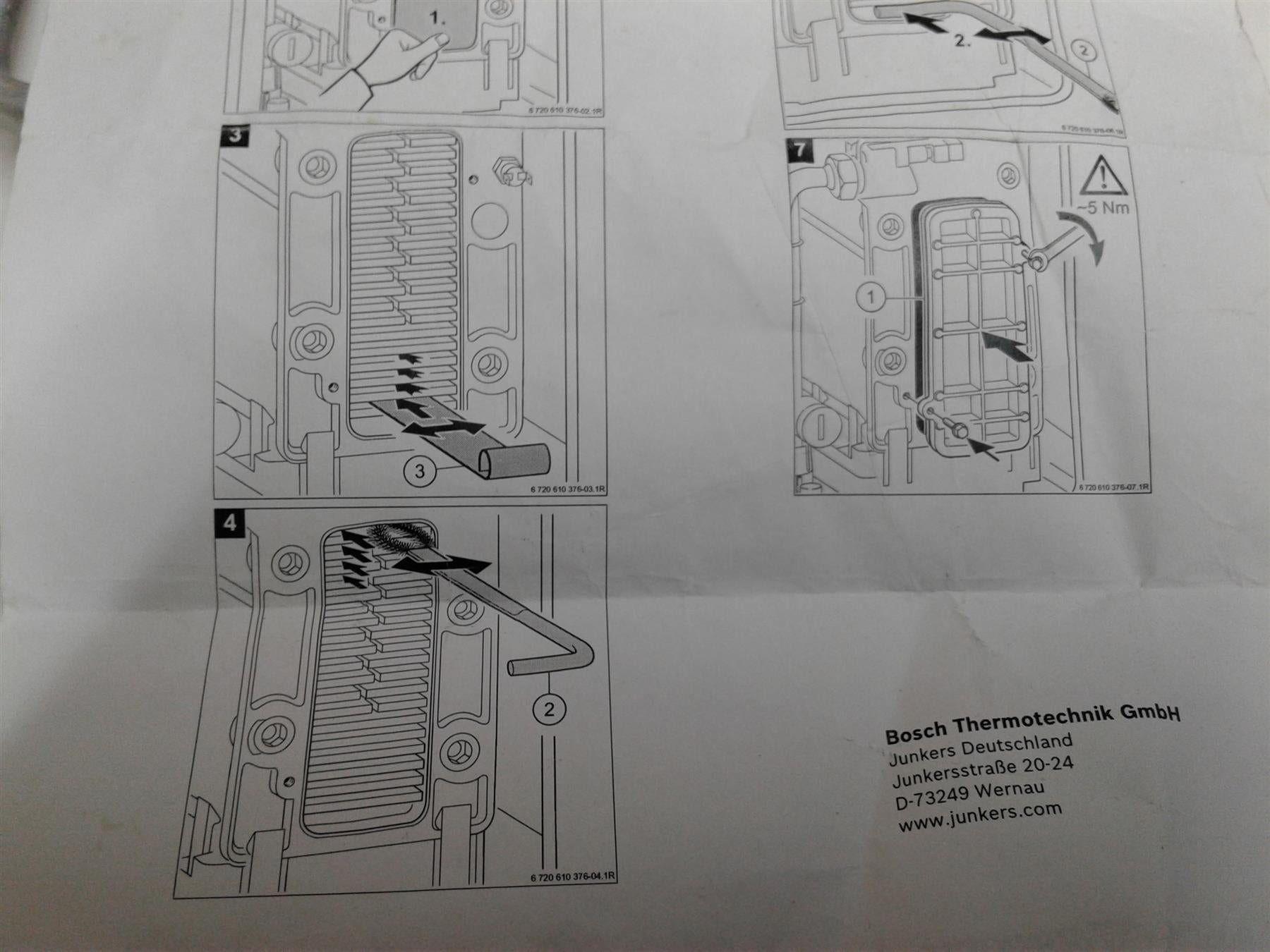 NEW WORCESTER HE BOILER CLEANING SET KIT 77190019960