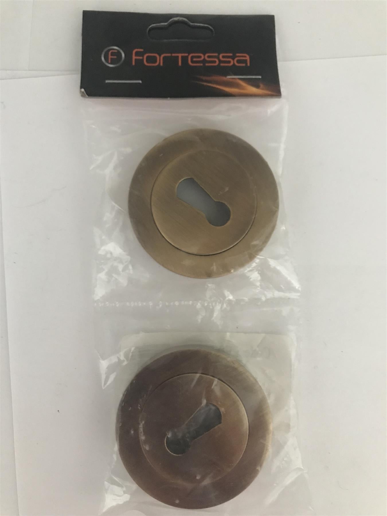 Fortessa Keyhole Escutcheon 8x51mm Brass Plated  FESC-AB  2 Pack
