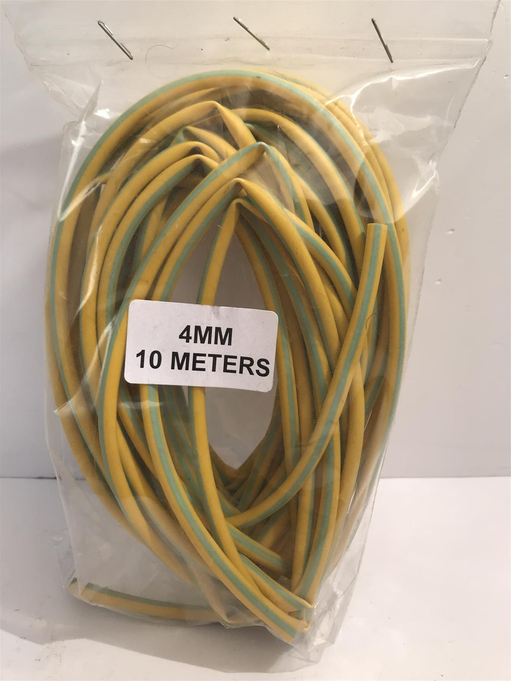 Green/Yellow PVC Sleeving 4mm x 10m