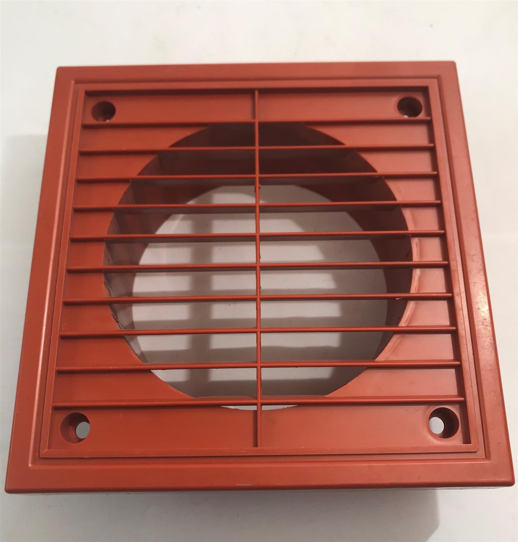 Terracotta Air Vent Duct Grille 100mm, 4" Fan Outlet