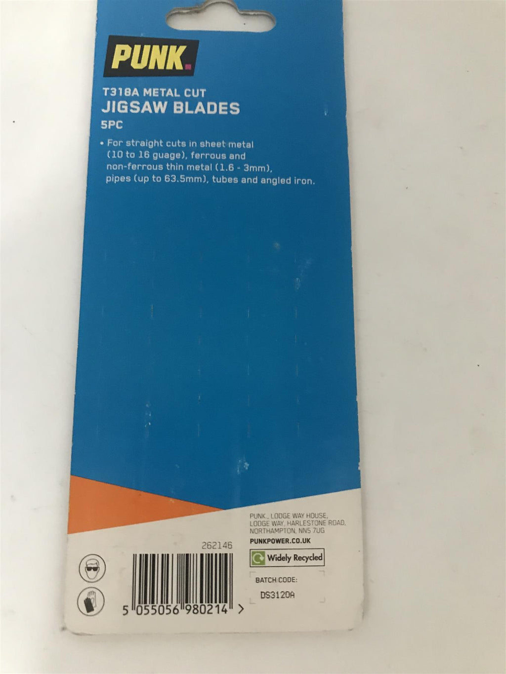 Punk 5pc Jigsaw Blades T318A Metal Cut  262146