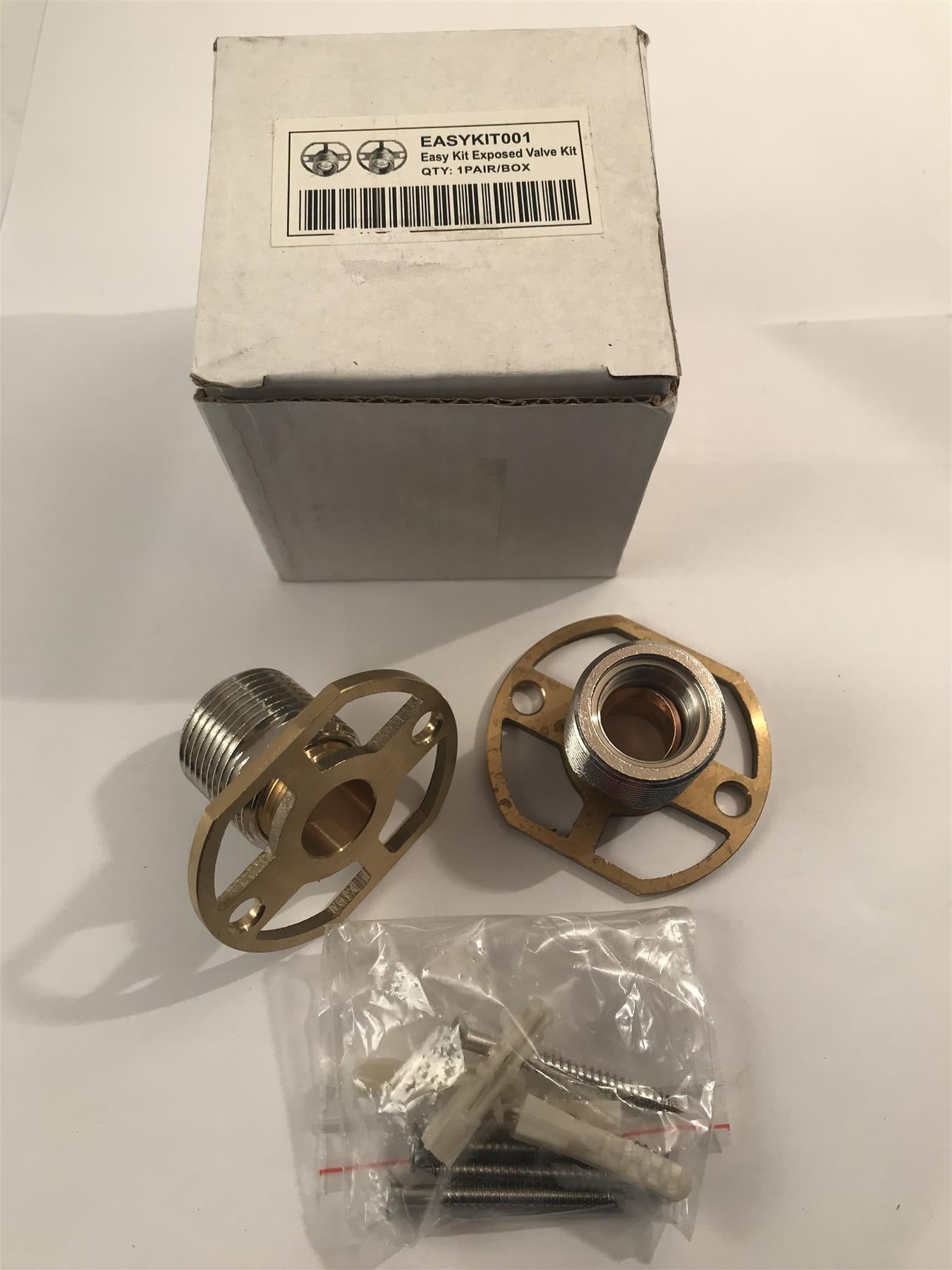 Easy Kit Exposed Bar Shower Valve Kit  1 Pair  EASYKIT001