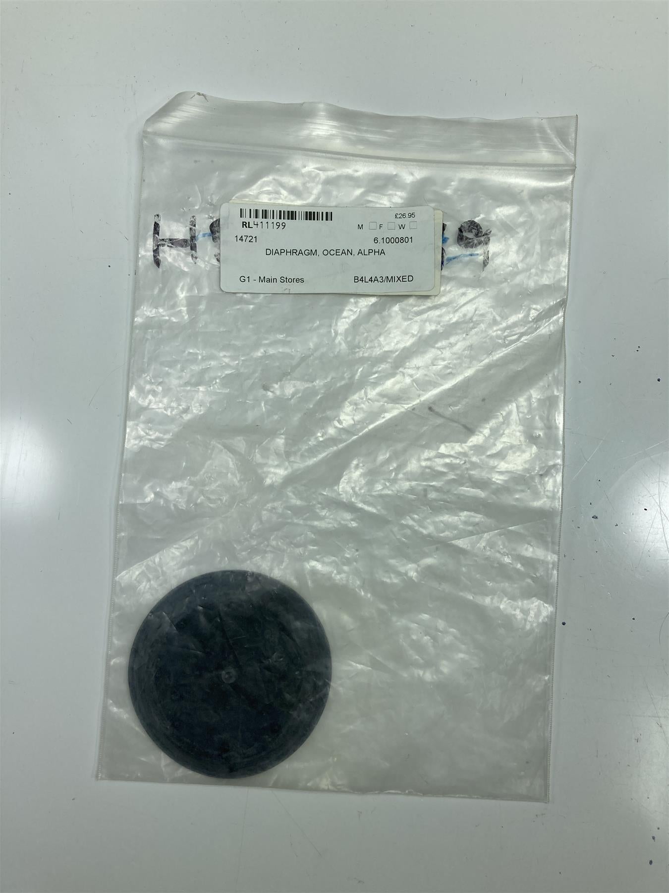 Alpha Heating 6.1000801 DIAPHRAGM