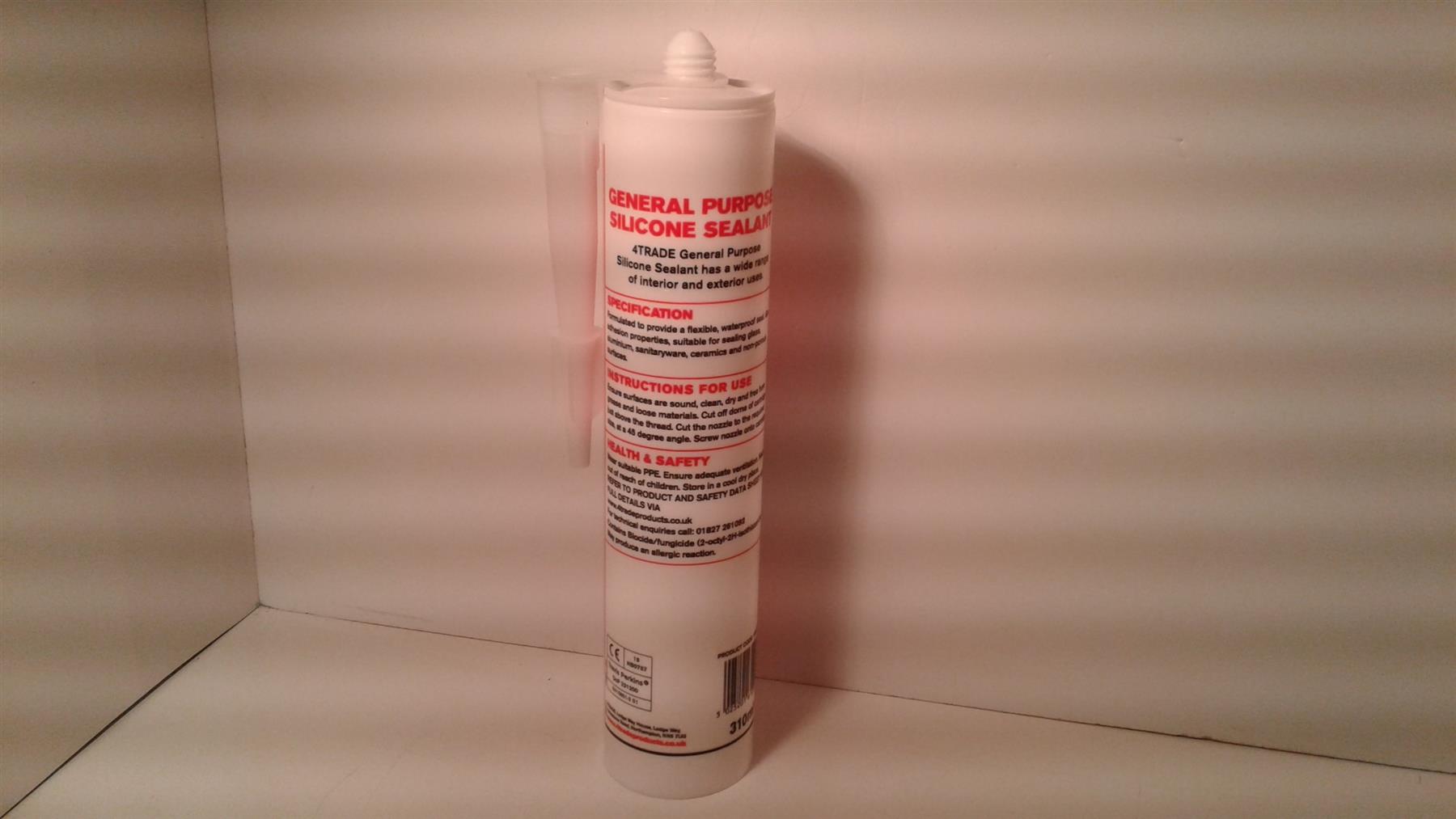 4Trade General Purpose Silicone Sealant Clear 310ml