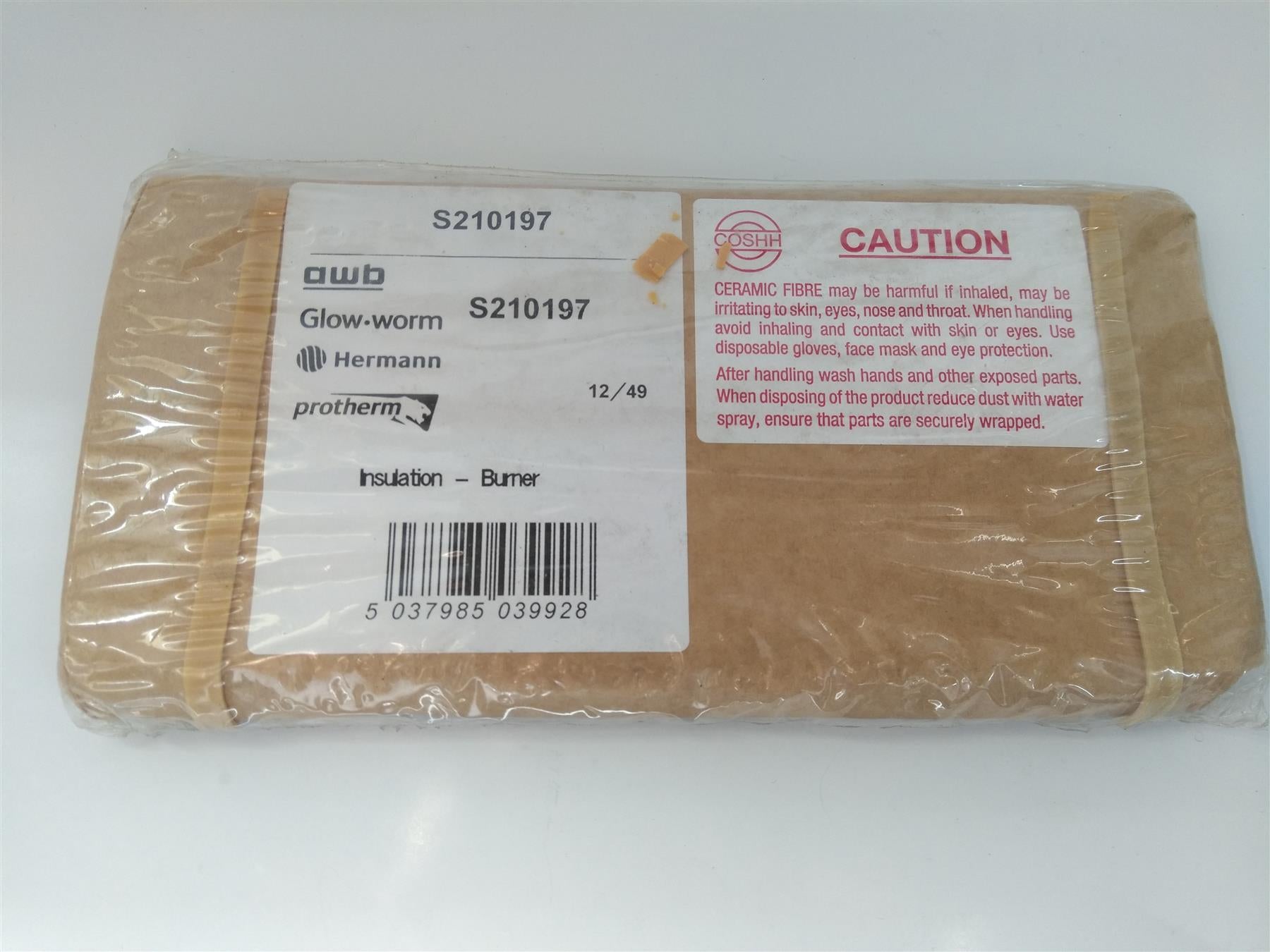 New Glowworm Gas Spare Burner Insulation S210197