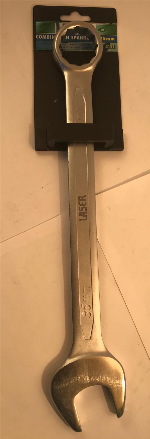 Laser Chrome Vanadium Combination Spanner 35mm  3183