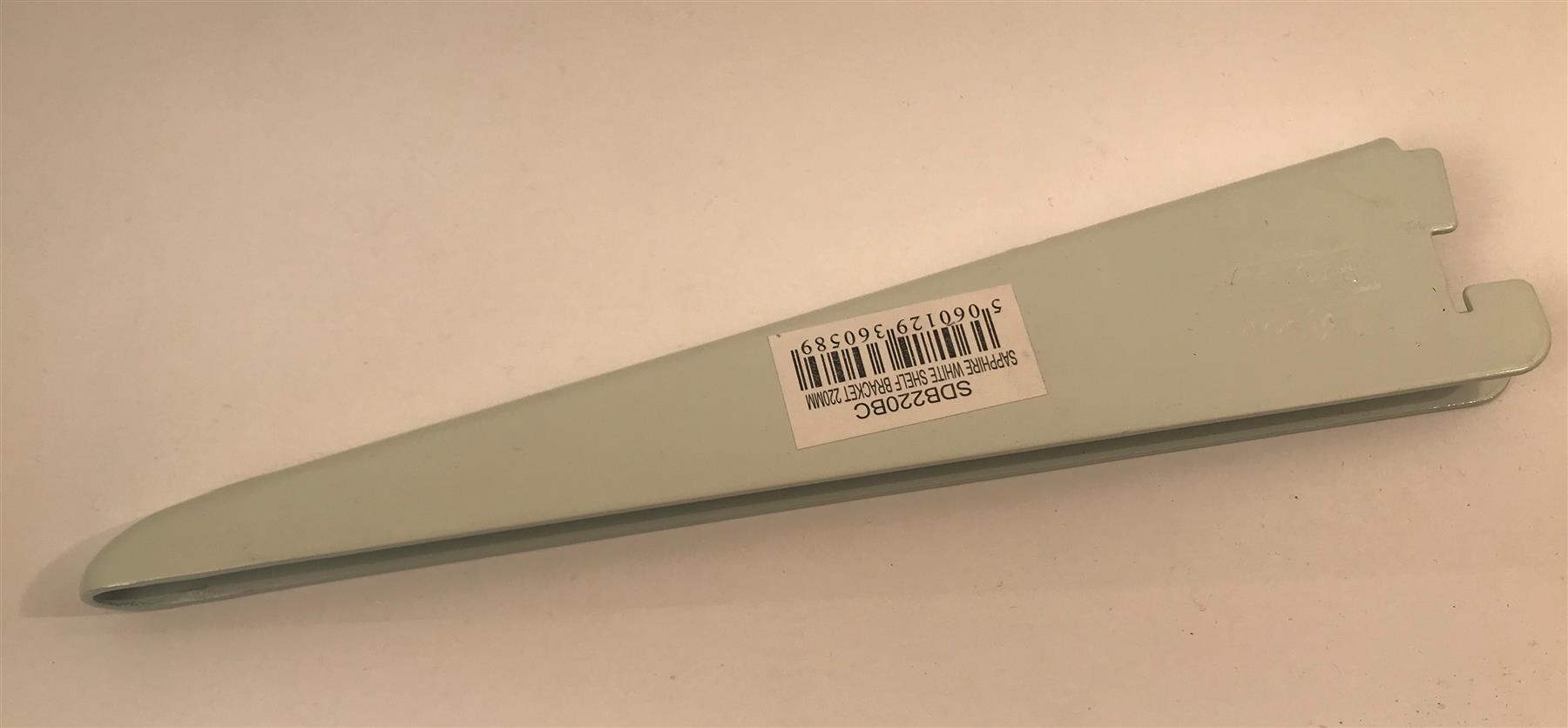 Sapphire White Shelf Bracket 220mm  SDB220BC
