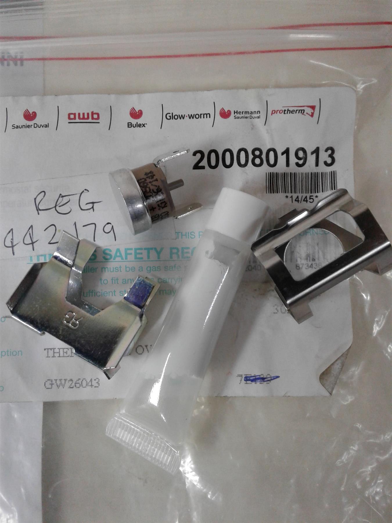 NEW Glowworm CI SI BOILER Overheat Thermostat KLIXON 2000801913