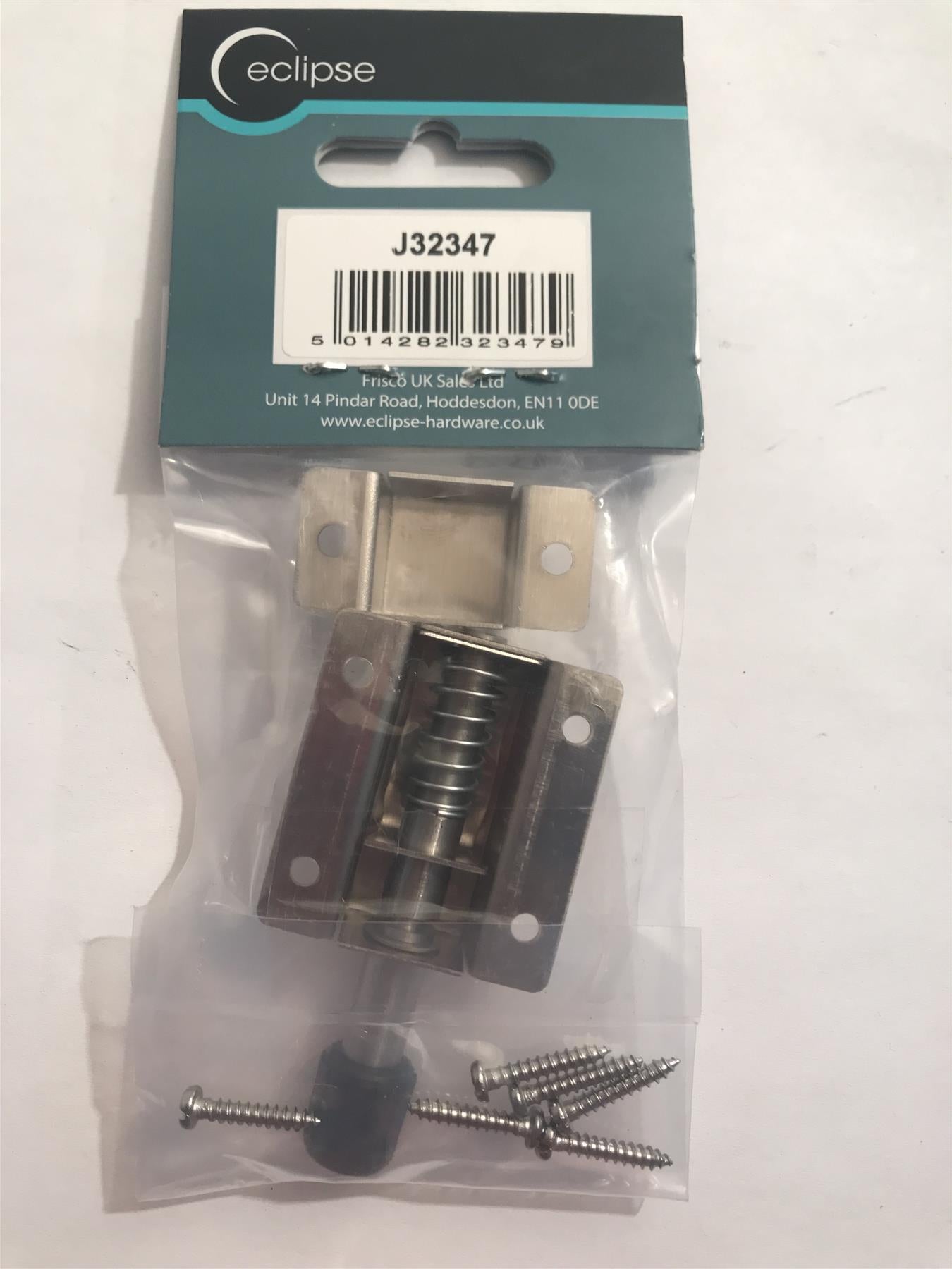 Eclipse Security Door Bolt Stainless Steel (with Screws)  J32347