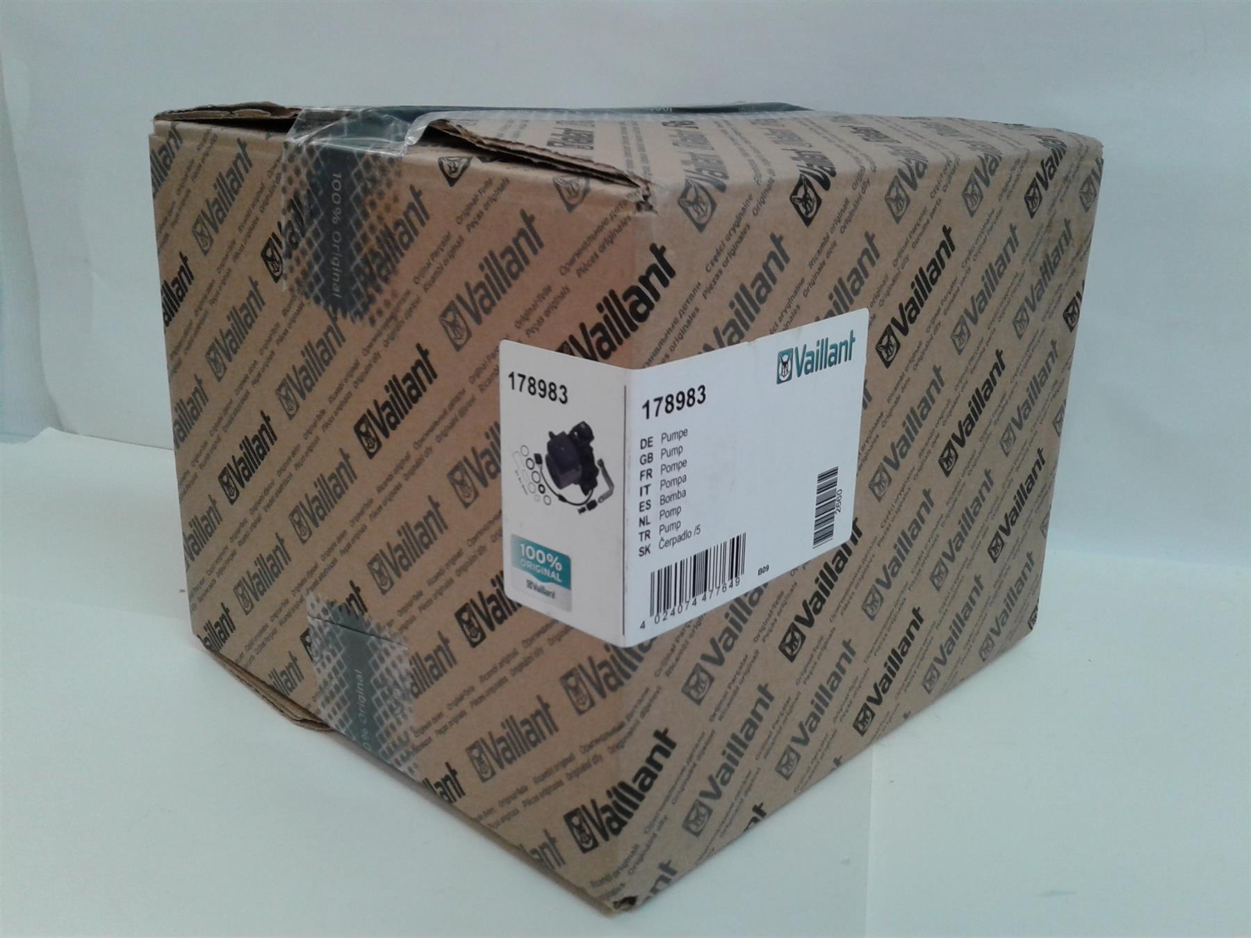 New VAILLANT ECOTEC PLUS PUMP 178983