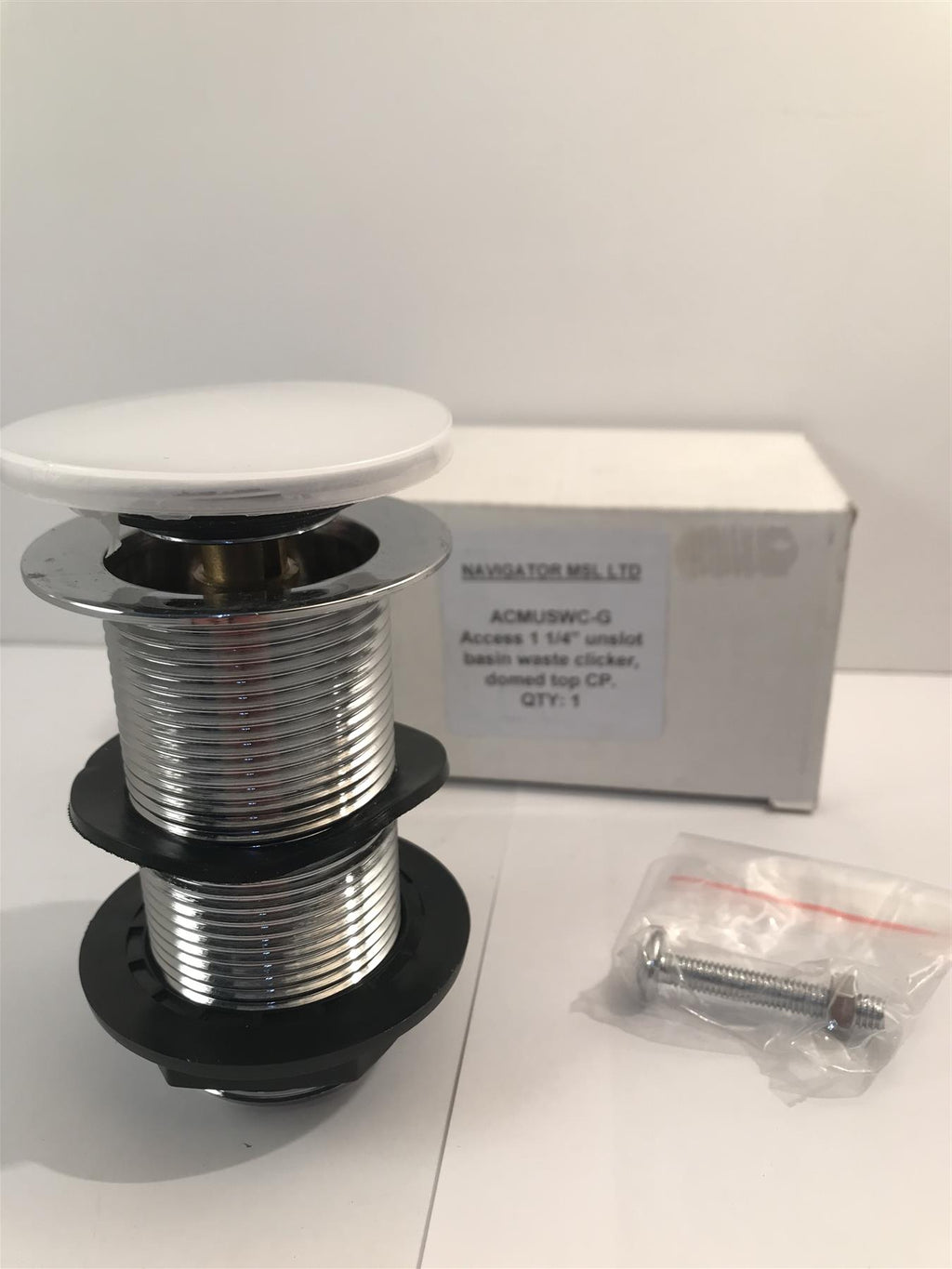 navigator 1 1/4" unslotted Basin Clicker Waste