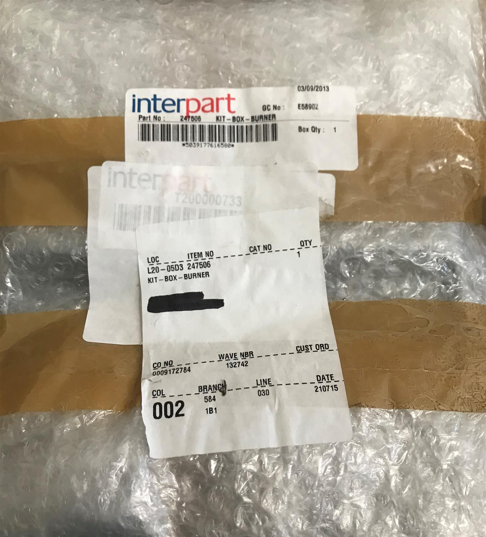 Baxi Potterton Main Kit-Box-Burner 247506