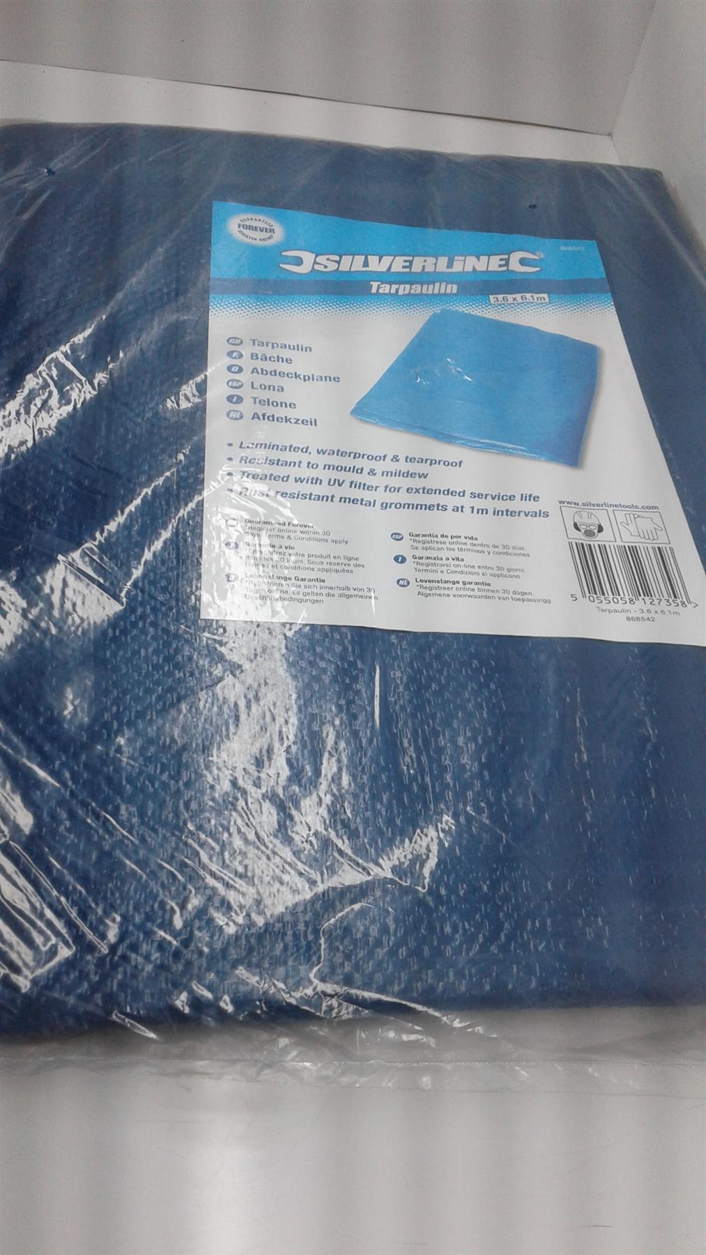 Silverline 868542 Tarpaulin 3.6 x 6.1m