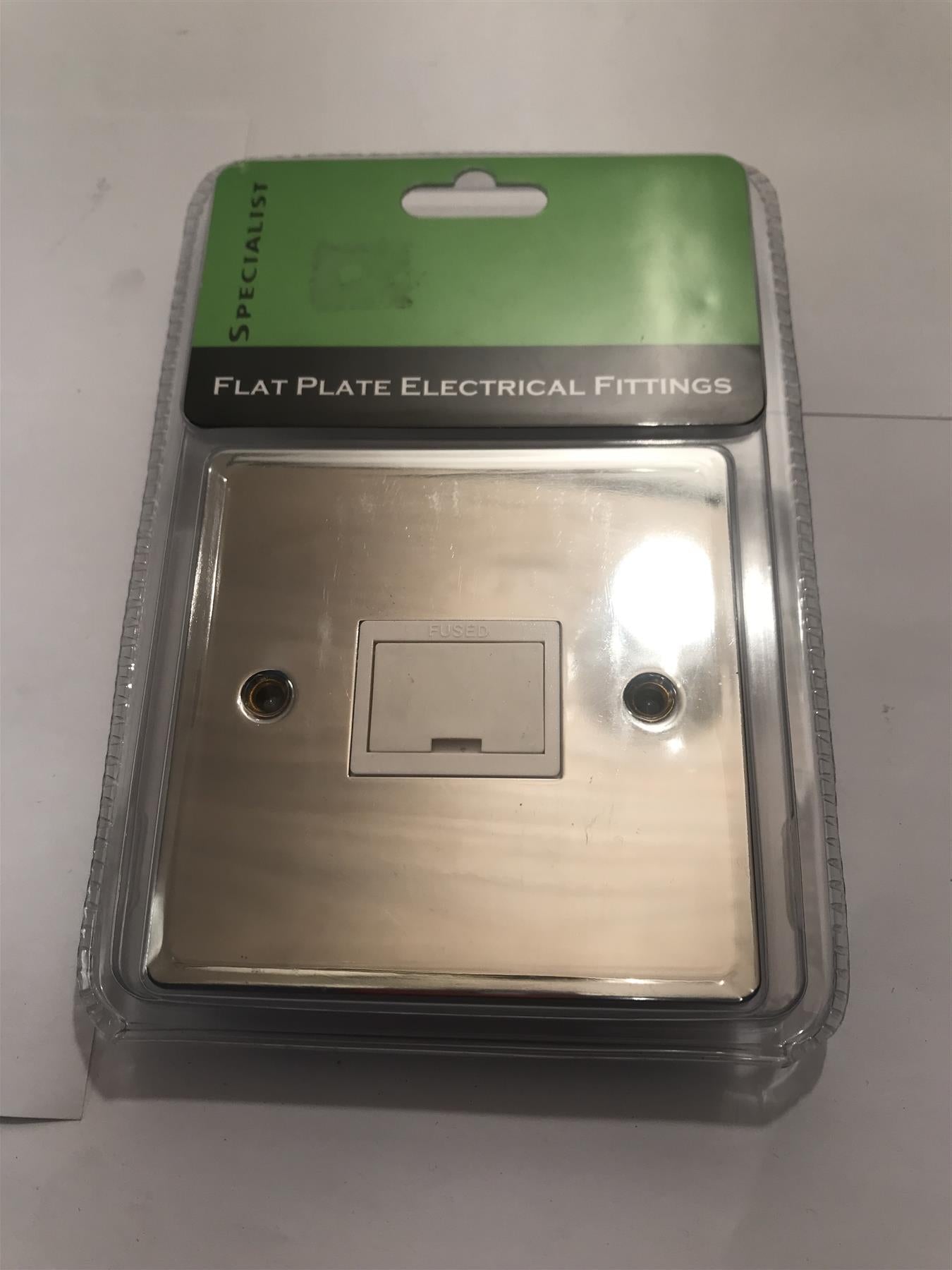 Bright Chrome 13amp Fused Spur Unit SP3019