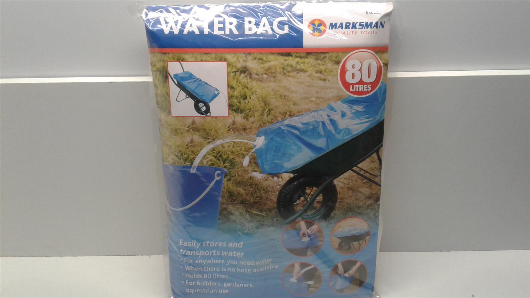 Marksman Large 80L Water Carrier Bag Builders Transporter Wheelbarrow Bag Store