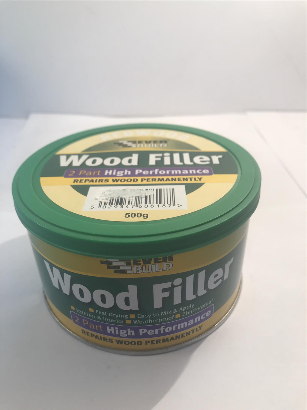 Everbuild 2 Part High Performance Wood Filler, Redwood 500g