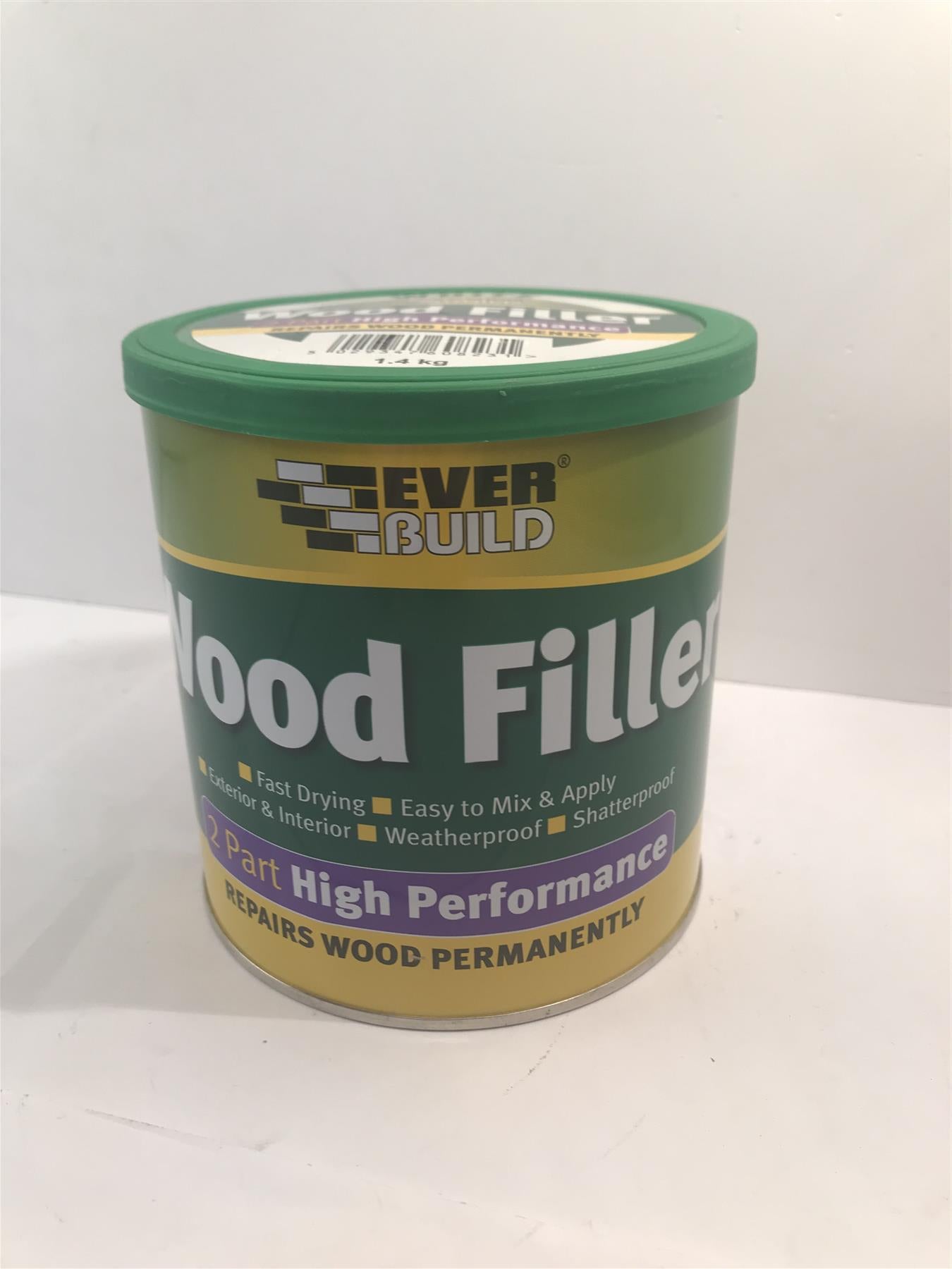 Everbuild 2 Part High Performance Wood Filler White  1.4Kg