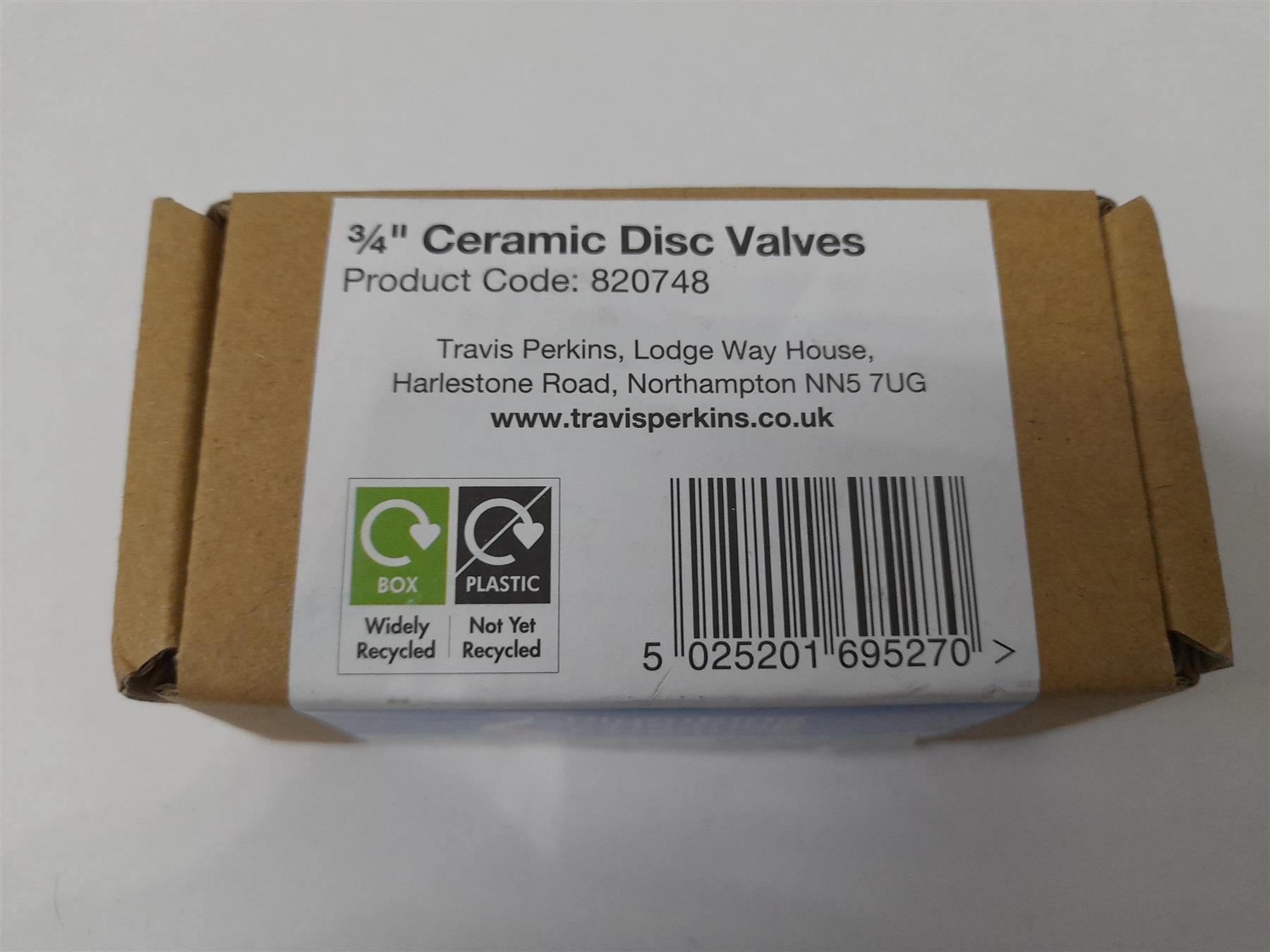 1 Pair 3/4 Low Ceramic Disc Valve 820748