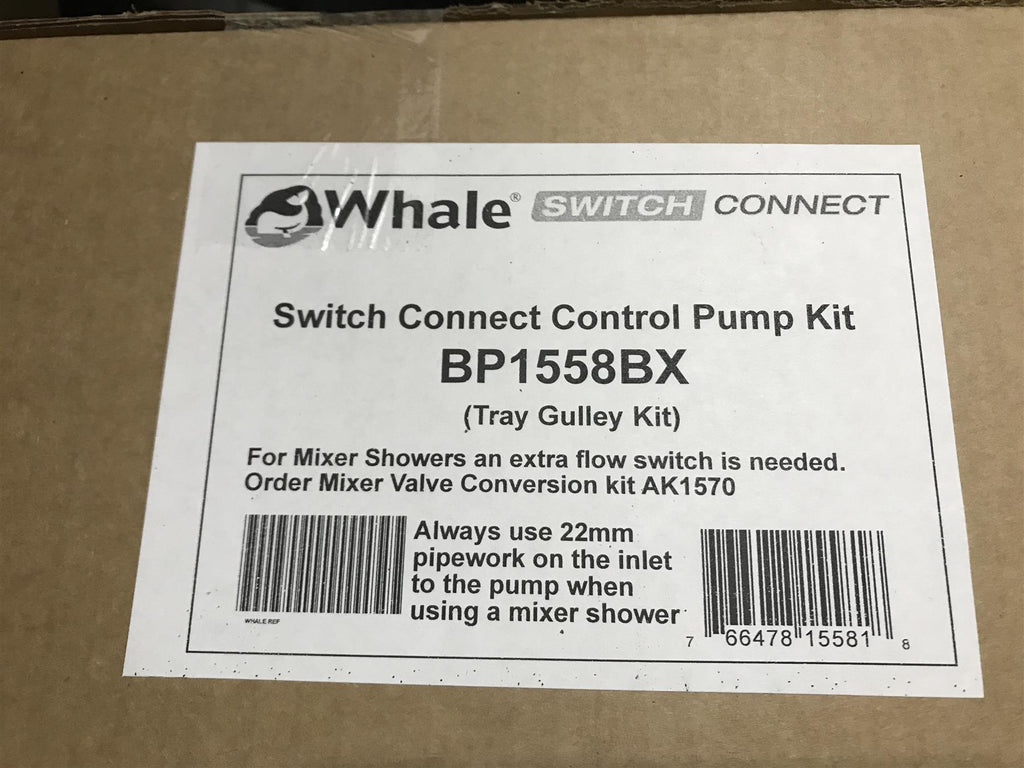 Whale Switch Connect Control Pump Kit BP15558BX (Tray Gulley Kit)